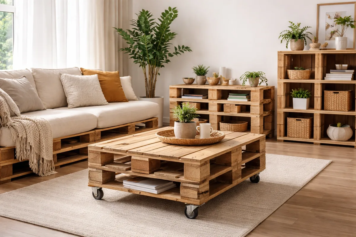 Comment transformer des palettes en meubles pour son aménagement intérieur