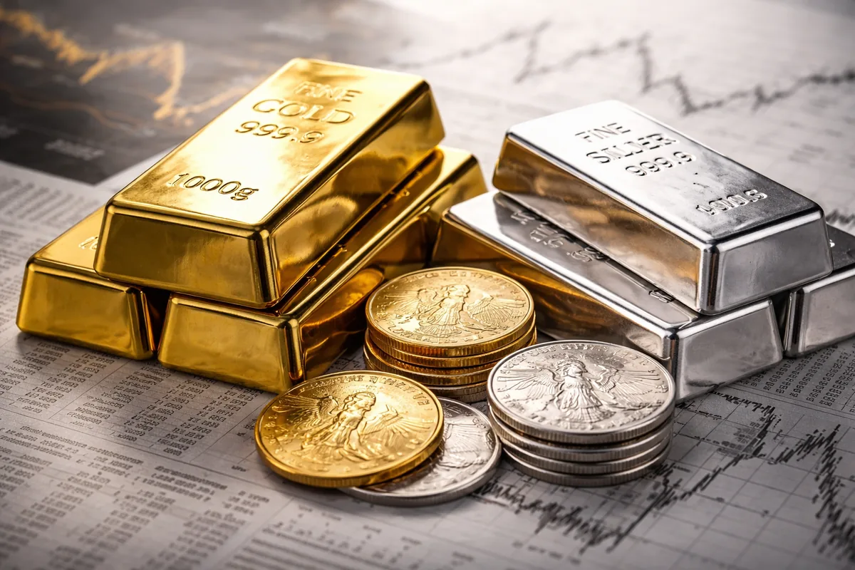 Comment fluctuent le cours de l'or et de l'argent sur le marché des métaux précieux ?